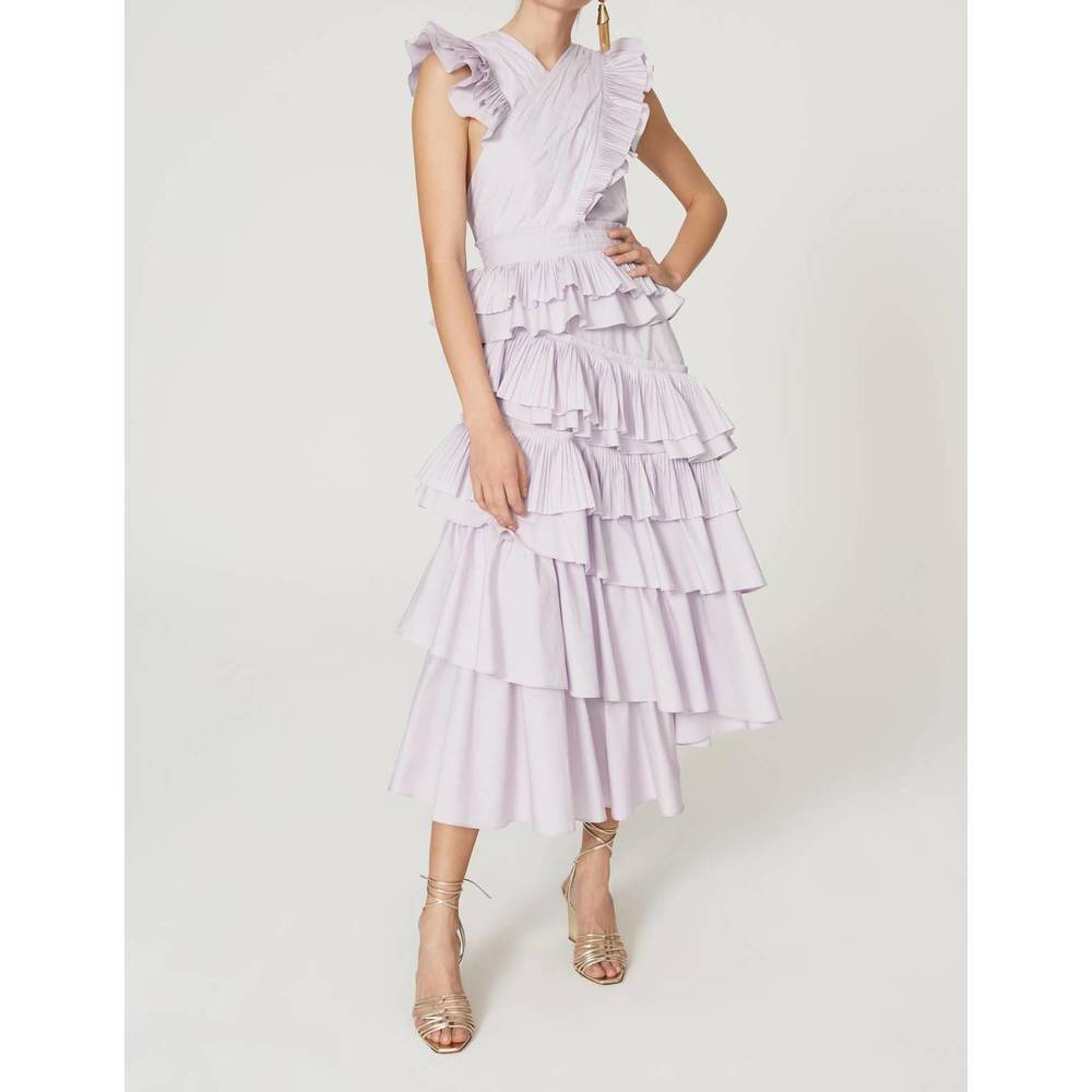 ULLA JOHNSON aurore dress in purple